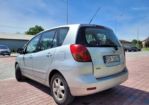 Toyota Corolla Verso cena 6300 przebieg: 248000, rok produkcji 2004 z Strzyżów małe 79